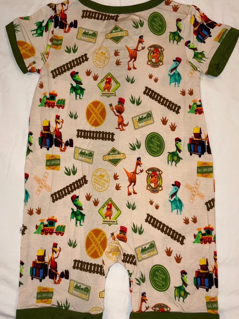 Emerson and Friends Dinosaur Train bamboo baby shortie romper sz 18-24 month NWT
